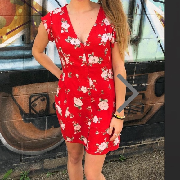 NWT Volcom Now or Now Short-Sleeve Floral Dress - Picture 5 of 11